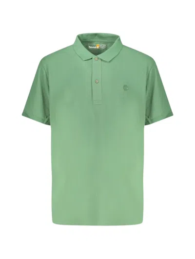 Timberland Logo-embroidered Polo Shirt In Green
