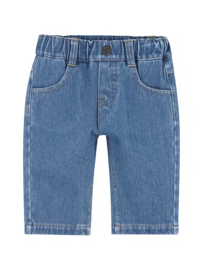 Timberland Babies' Logo-patch Denim Jeans In Blue