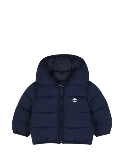 Timberland Babies' Logo-print Padded Jacket In Blue
