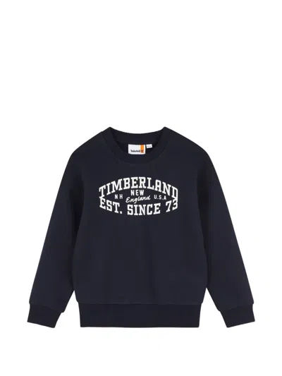 Timberland Kids' Logo-print Sweater In Blue