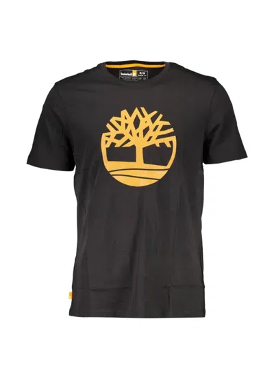Timberland Logo-print T-shirt In Black