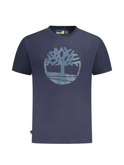 Timberland Logo-print T-shirt In Blue