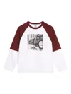 Timberland Long-sleeve Graphic Print T-shirt In Red