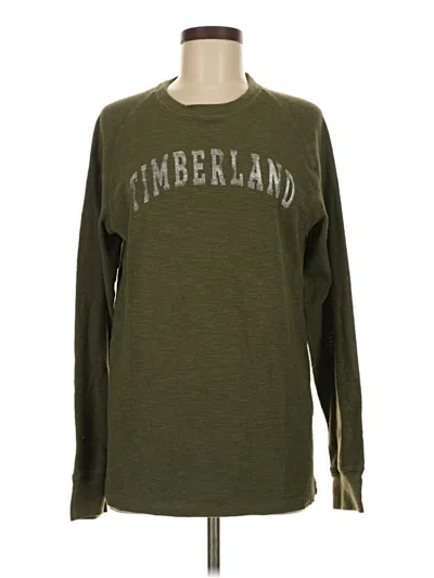Pre-owned Timberland Long Sleeve T-shirt In Green