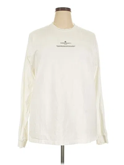 Pre-owned Timberland Long Sleeve T-shirt In Ivory