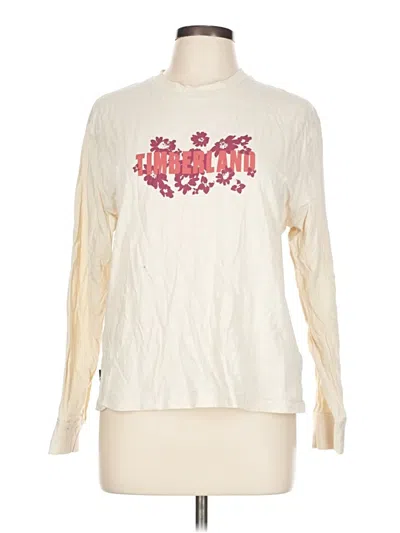 Pre-owned Timberland Long Sleeve T-shirt In White