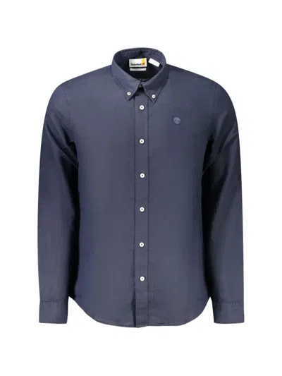 Timberland Long-sleeve Oxford Shirt In Blue