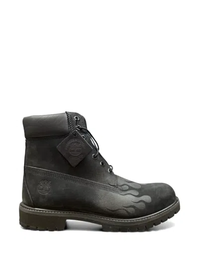 Timberland Loso Wav Flame-print Hiking Boots In Black
