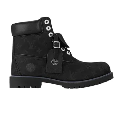Pre-owned Timberland Louis Vuitton X 6 Inch Ankle Boot 'embossed Monogram - Black' | Men's Size 10