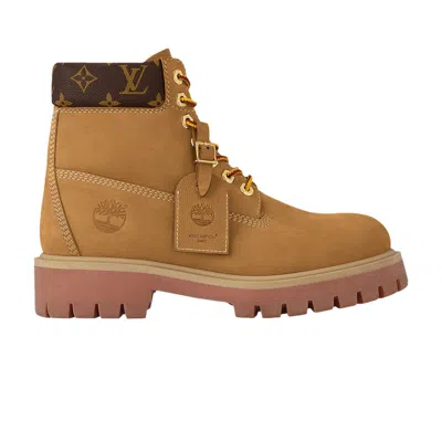 Pre-owned Timberland Louis Vuitton X 6 Inch Ankle Boot 'wheat' In Tan