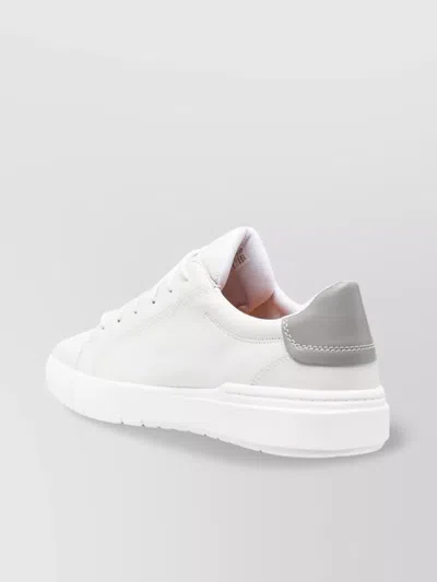 Timberland Low Top Lace Up Sneaker In White