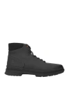 Timberland Man Ankle Boots Black Size 13 Leather In Black