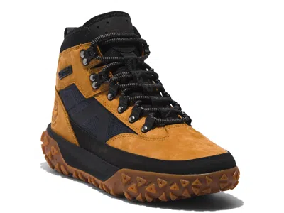 Pre-owned Timberland Man's Boots  Greenstride Motion 6 Mid Hiking Shoe In Wheat