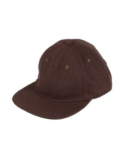 Timberland Man Hat Dark Brown Size Onesize Wool, Polyester