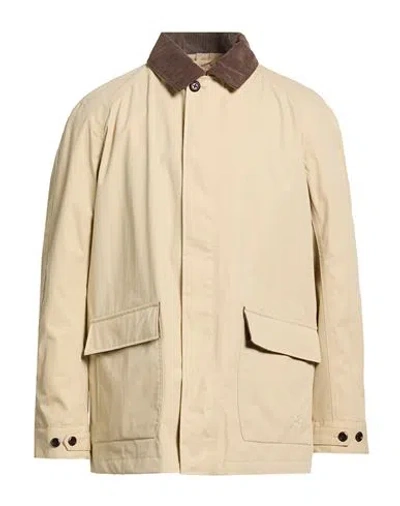 Timberland Man Jacket Beige Size M Cotton, Nylon