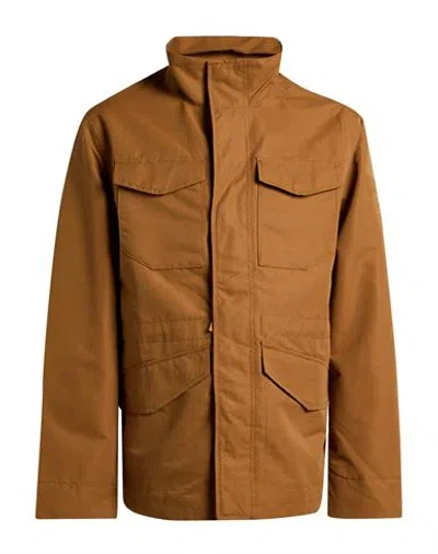 Timberland Man Jacket Camel Size S Polyester In Brown