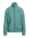 Timberland Man Jacket Sage Green Size L Polyester In Blue