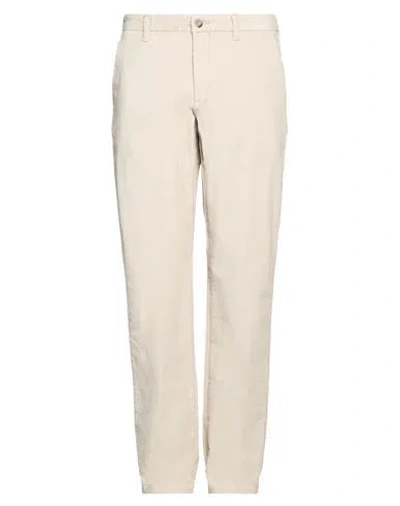 Timberland Man Pants Light Grey Size 34w-34l Cotton, Elastane, Cow Leather In Gray