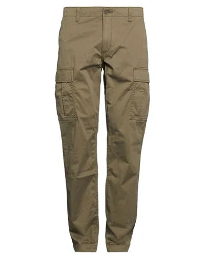 Timberland Man Pants Military Green Size 34w-34l Cotton, Elastane