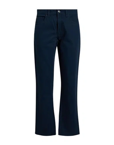Timberland Man Pants Navy Size 31w-34l Cotton In Blue