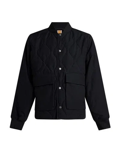 Timberland Man Puffer Black Size S Cotton, Nylon