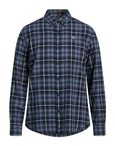 Timberland Man Shirt Navy Size S Cotton
