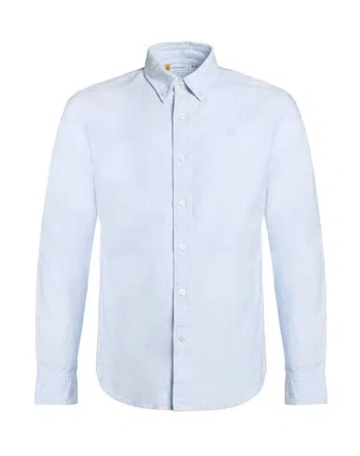 Timberland Man Shirt Sky Blue Size S Cotton