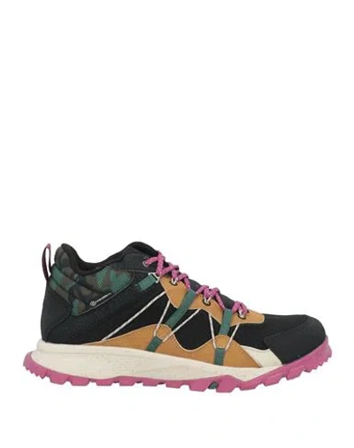 Timberland Man Sneakers Black Size 9 Leather, Textile Fibers