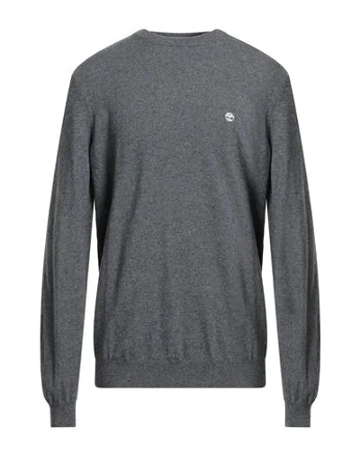 Timberland Man Sweater Grey Size 3xl Merino Wool, Polyamide In Gray