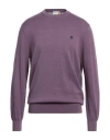 Timberland Man Sweater Mauve Size Xl Cotton In Purple