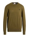 Timberland Man Sweater Military Green Size Xl Cotton