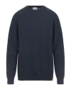 Timberland Man Sweater Navy Size Xxl Lambswool, Nylon In Blue