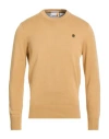 Timberland Man Sweater Sand Size S Organic Cotton In Brown