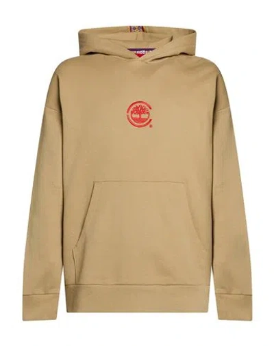 Timberland Man Sweatshirt Sand Size M Cotton