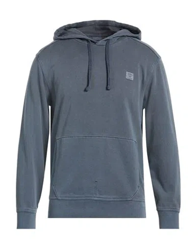 Timberland Man Sweatshirt Slate Blue Size S Cotton, Polyester