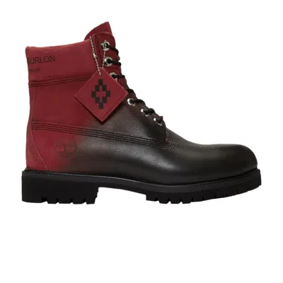 Pre-owned Timberland Marcelo Burlon County Of Milan X 6 Inch Premium 'ruby Dip Dyed' | Red | Men's Size 10