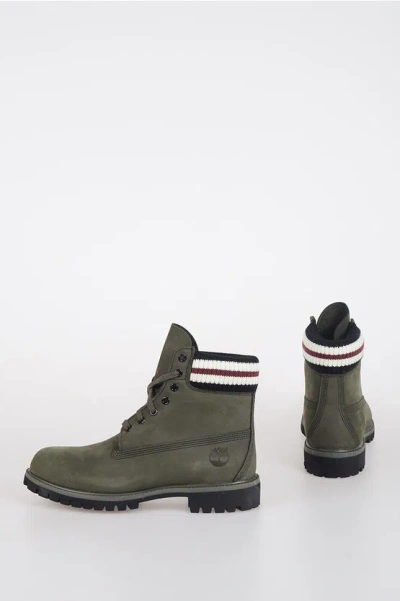 Timberland Marni Leather Combat Boots In Multi