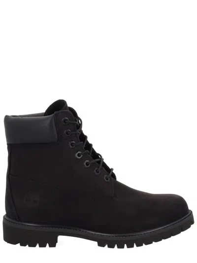 Timberland Men's 3.5 Cm Heel 100% Leather Lace-up Rain Boot In Black