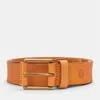 Timberland Men's 40mm Nubuck Wrapped Buckle Belt In Gold