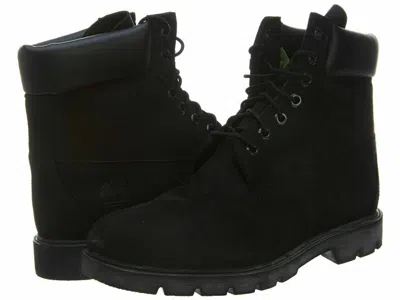 Pre-owned Timberland Men's 6 Inch Basic Waterproof Suede Black Nubuck Boots 19039 All Size