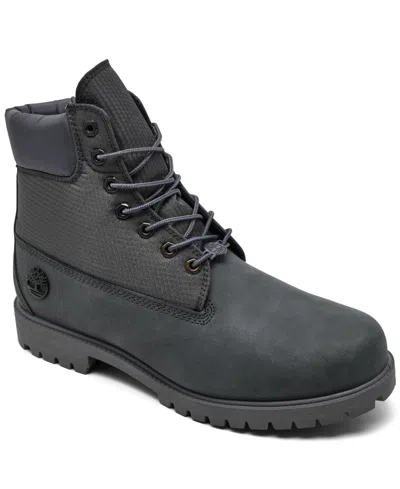 Timberland Men's 6 Inch Heritage Waterproof Boots From Finish Line In Gray