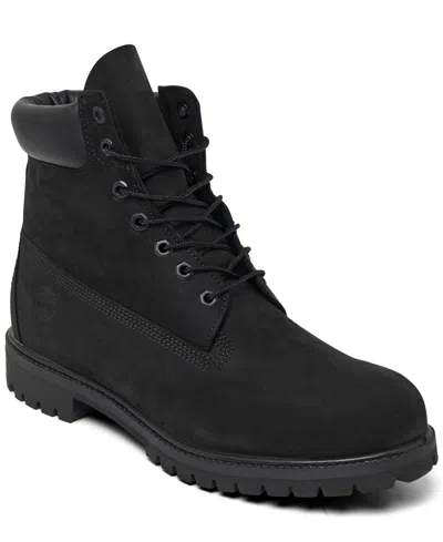 Timberland Men's 6 Inch Premium Waterproof Boots From Finish Line In Black