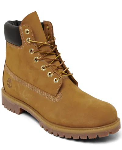 Timberland Men's 6 Inch Premium Waterproof Boots From Finish Line In Wheat