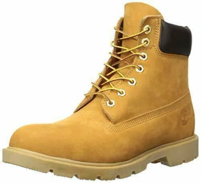 Pre-owned Timberland Men's 6"inch Construction Work Boots Wheat 18094 All Sizes In Beige