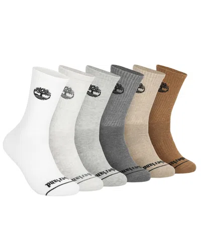 Timberland Men's 6-pack Millboro Crew Socks In Multi