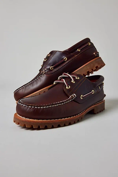 TIMBERLAND MEN'S AUTHENTIC BOAT SHOE IN BROWN FULL GRAIN, MEN'S AT URBAN OUTFITTERS