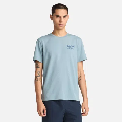 Timberland Men's Back Graphic Short-sleeve T-shirt In Grey