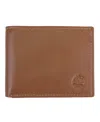 Timberland Men's Blix Men's Passcase Leather Wallet In Tan
