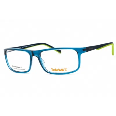 Timberland Tb50017 Rectangular Injected Propionate Eyeglasses In Blue