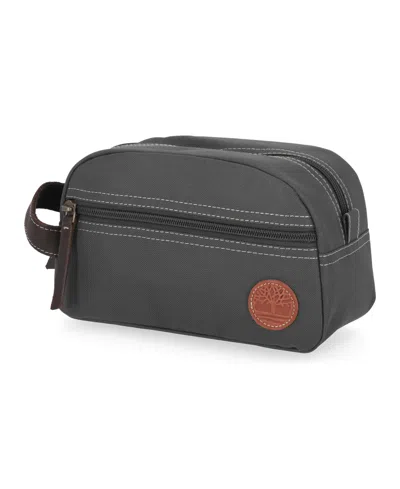 Timberland Men's Canvas Travel Kit In Grey